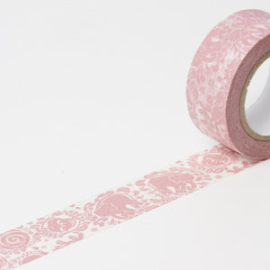 Classiky x Mihani: Among Festoons Pink Washi Tape (20mm x 10m) - Smidapaper Ikigai Shop