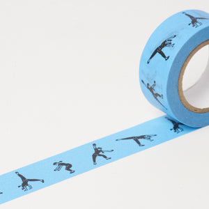 Classiky Side Turn Washi Tape Blue (20mm x 10m) - Smidapaper Ikigai Shop