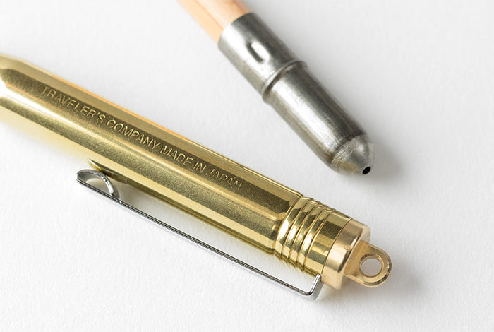 Traveler's Company TN Brass Ballpoint Pen - Smidapaper Ikigai Shop
