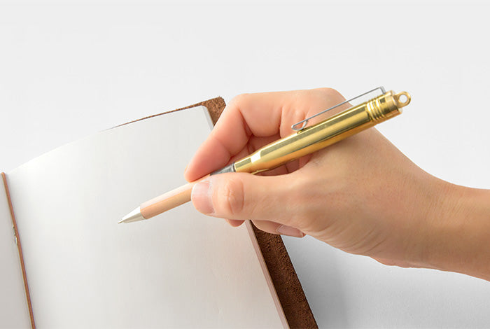 Traveler's Company TN Brass Ballpoint Pen - Smidapaper Ikigai Shop