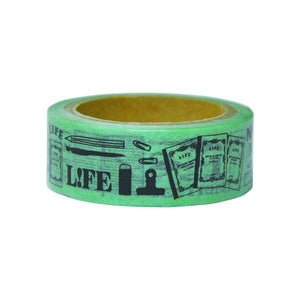 LIFE Noble 10th Anniversary Limited Edition Washi Tape - Asagi - Smidapaper Ikigai Shop