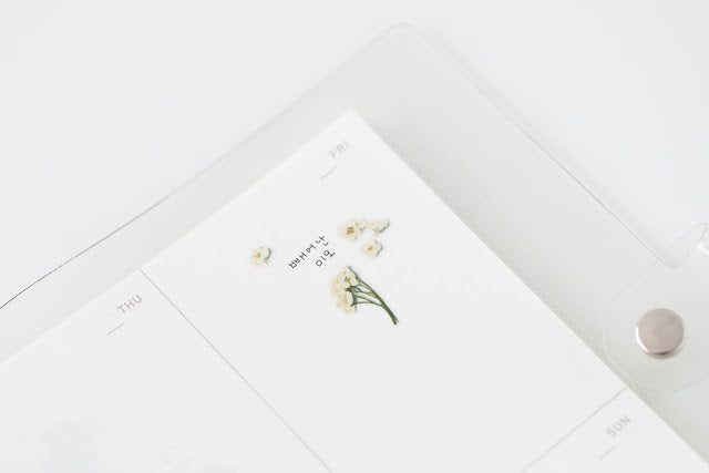Appree Pressed Stickers- 016 Sweet Alyssum - Smidapaper Ikigai Shop