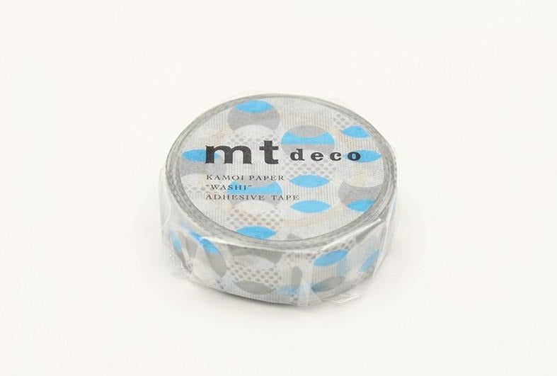 MT Washi Tape - Overlapped Dot Blue MT01D350 - Smidapaper Ikigai Shop