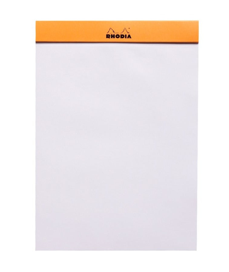 Rhodia - No 16 Top Staplebound Plain Orange - Smidapaper Ikigai Shop