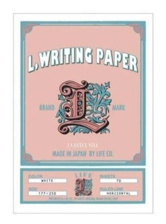 La Dolce Vita x LIFE L Writing Paper Pad - My Heart - Smidapaper Ikigai Shop