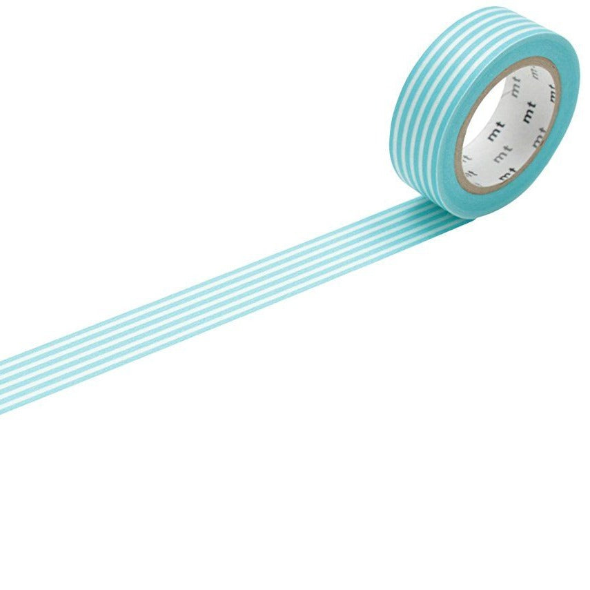 MT Washi Tape - Border Pastel Blue MT01D256 - Smidapaper Ikigai Shop