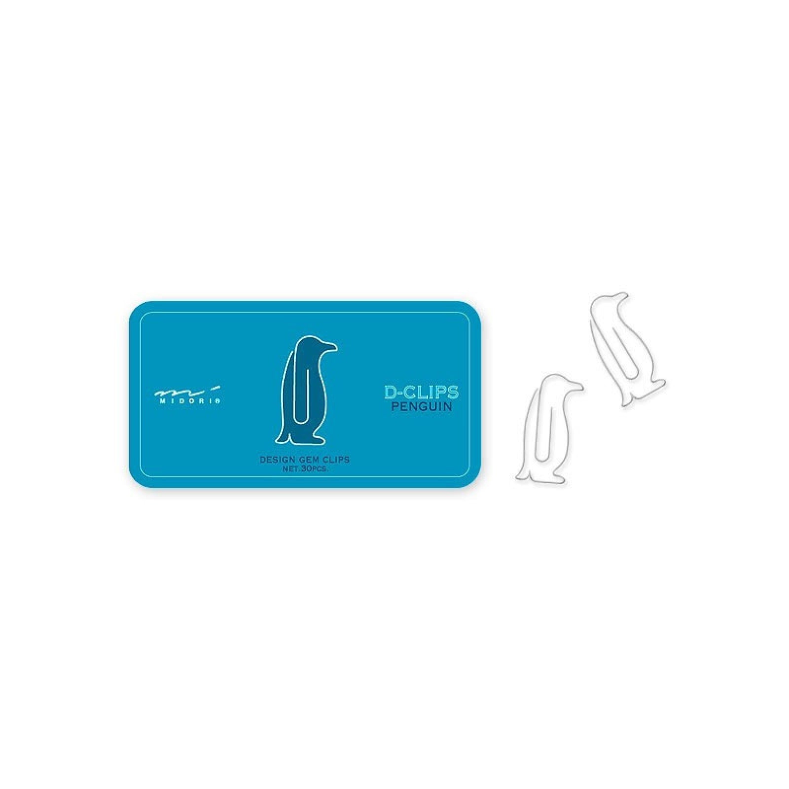 Midori D-Clips Box Penguin - Smidapaper Ikigai Shop