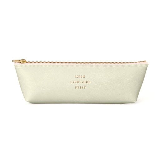 Classic Series Fastener Zipper Pen Case - Ivory - Smidapaper Ikigai Shop