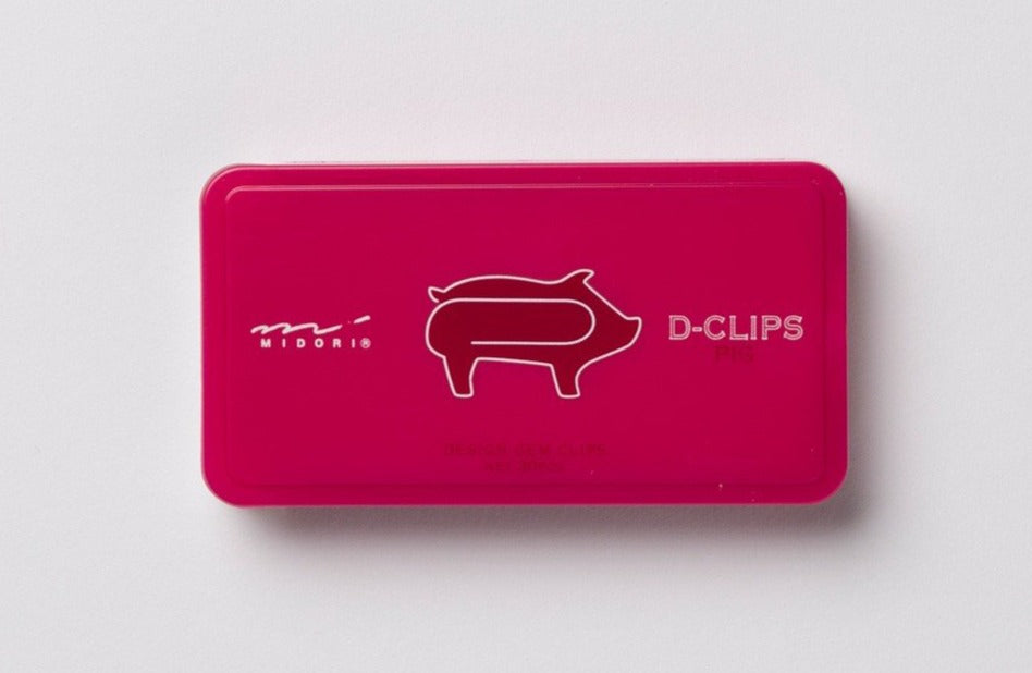 Midori D-Clips Box Pig - Smidapaper Ikigai Shop