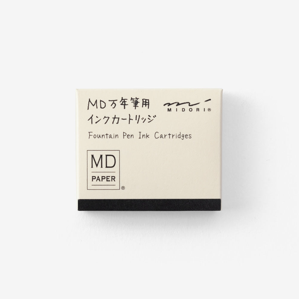 MD Fountain Pen Cartridge (Black/Blue Black)-Pack of 6 - Smidapaper Ikigai Shop