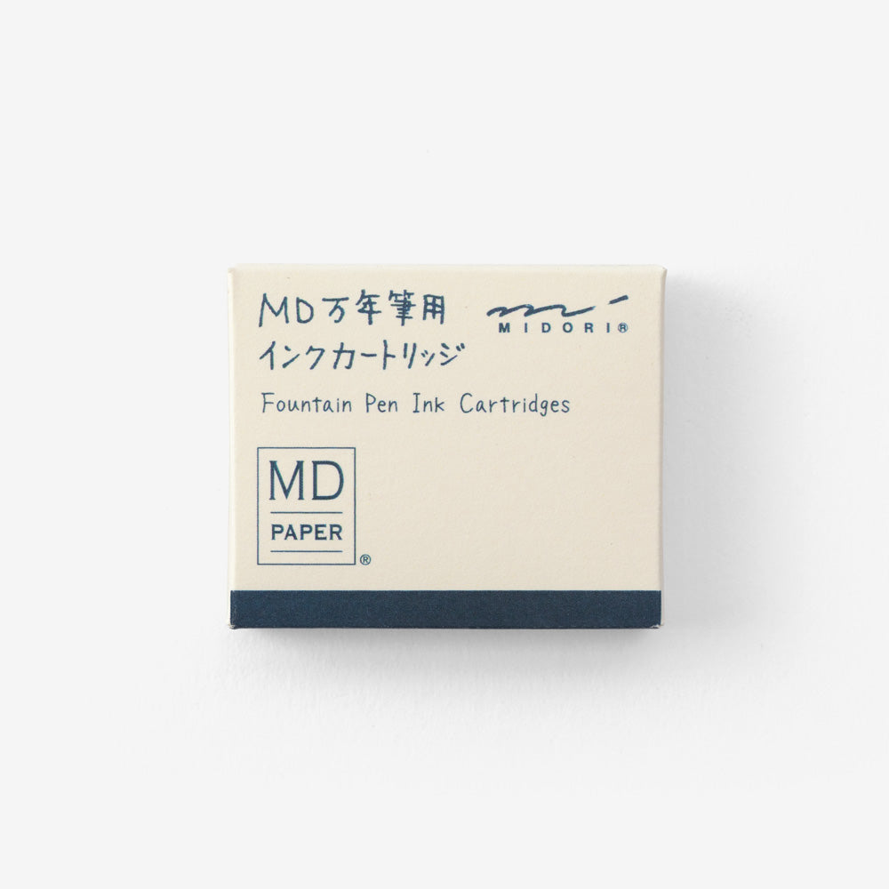 MD Fountain Pen Cartridge (Black/Blue Black)-Pack of 6 - Smidapaper Ikigai Shop