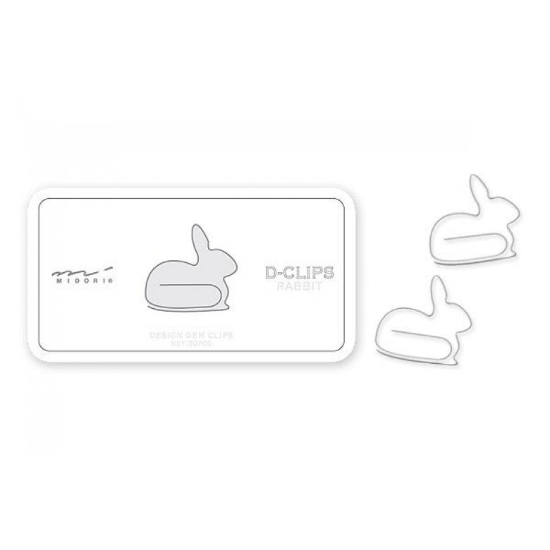 Midori D-Clips Box Rabbit - Smidapaper Ikigai Shop
