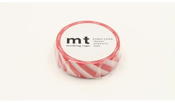 MT Washi Tape - Stripe Red MT01D371 - Smidapaper Ikigai Shop