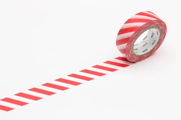 MT Washi Tape - Stripe Red MT01D371 - Smidapaper Ikigai Shop