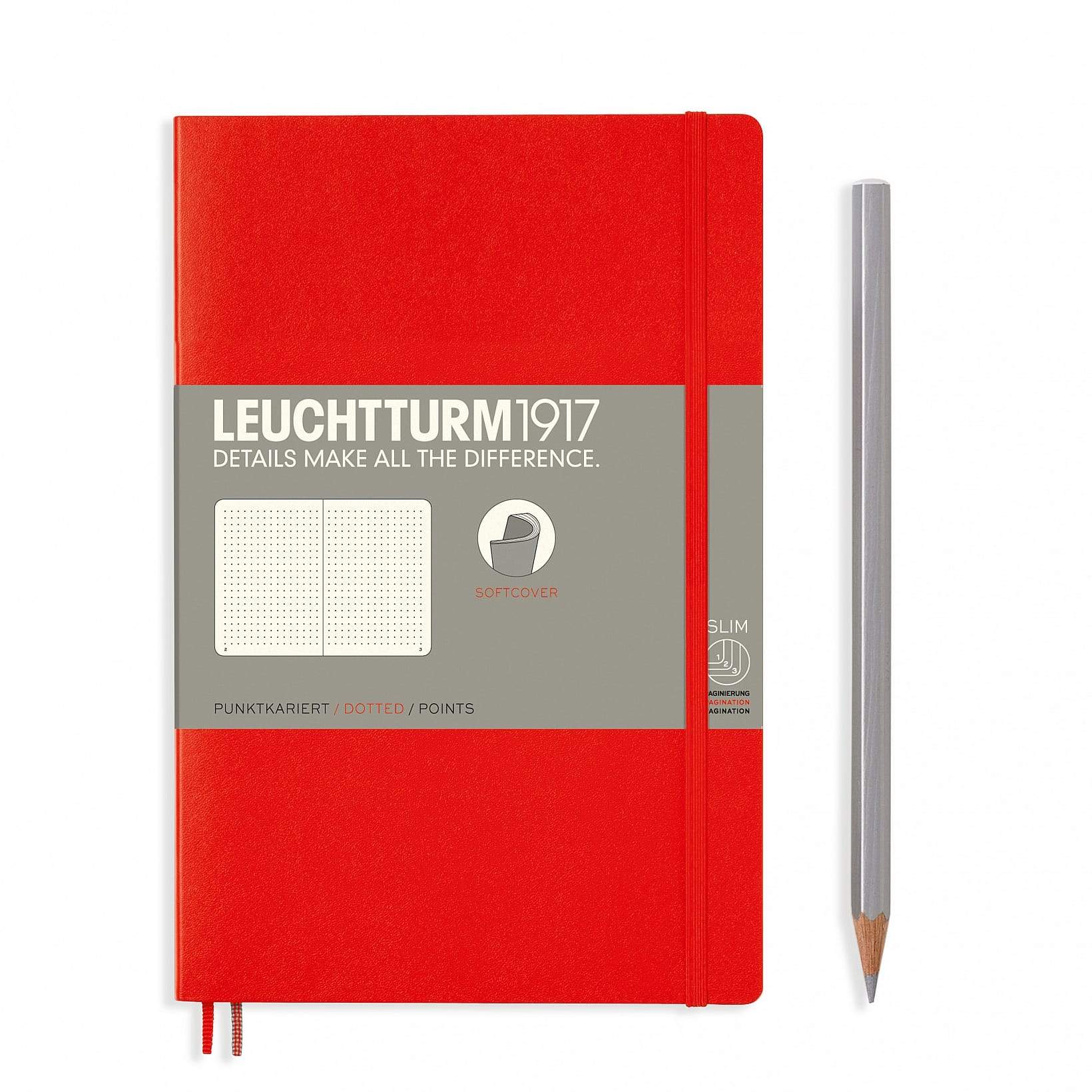 Leuchtturm1917 - B6+ Paperback Softcover Dotted Notebook (multiple colours available) - Smidapaper Ikigai Shop