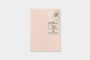 Traveler's Notebook Refill - Passport Size - 017 Sticker Release Paper