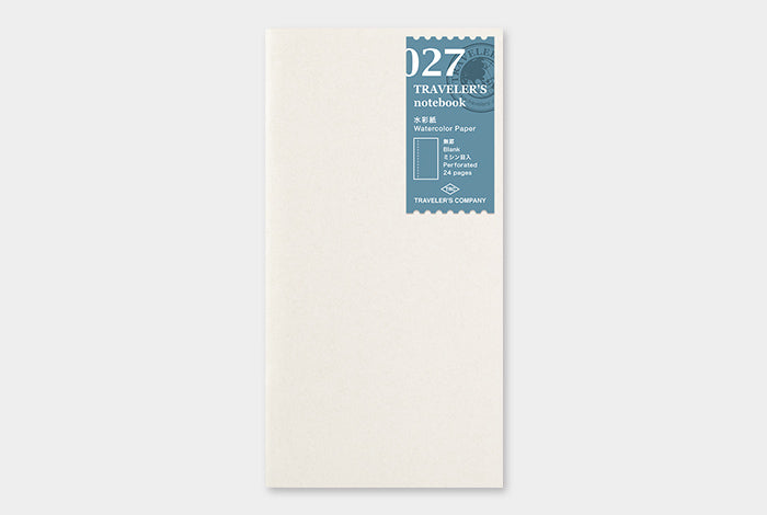 Traveler's Notebook Refill - Regular Size - 027 Watercolor Paper