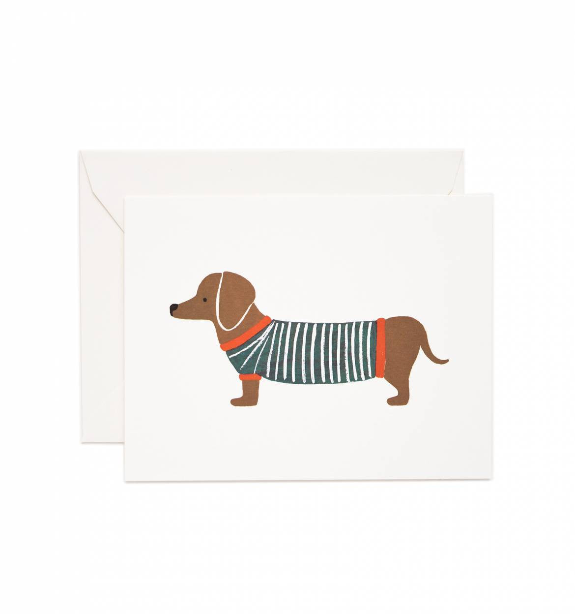 RIFLE PAPER Co. - Dachshund Greeting Card - Smidapaper Ikigai Shop
