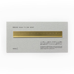 Traveler's Notebook Brass Ruler - Smidapaper Ikigai Shop