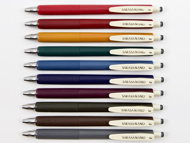 Zebra Sarasa Vintage Nano 0.3mm (7 colours)