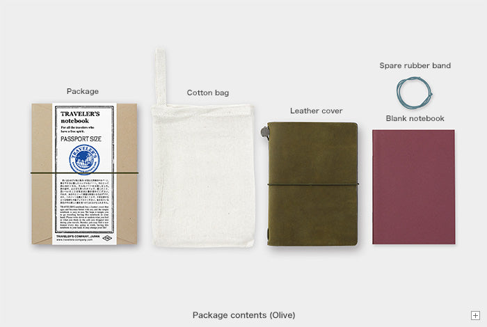 Traveler's Notebook - Passport Size - Olive Leather