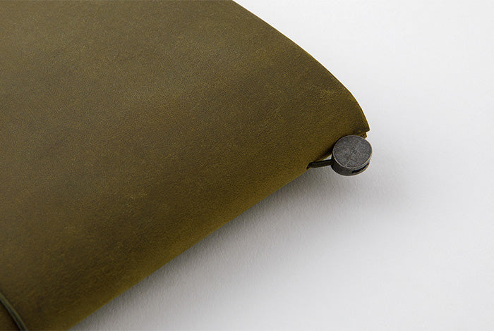 Traveler's Notebook - Regular Size - Olive Leather