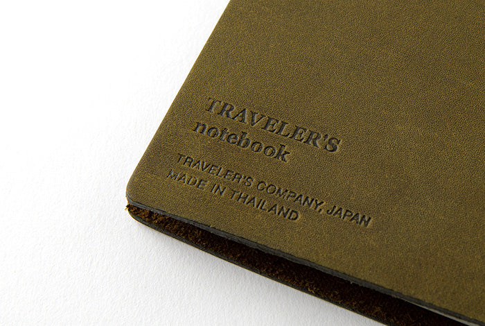Traveler's Notebook - Regular Size - Olive Leather