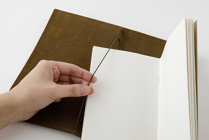 Traveler's Notebook - Regular Size - Olive Leather