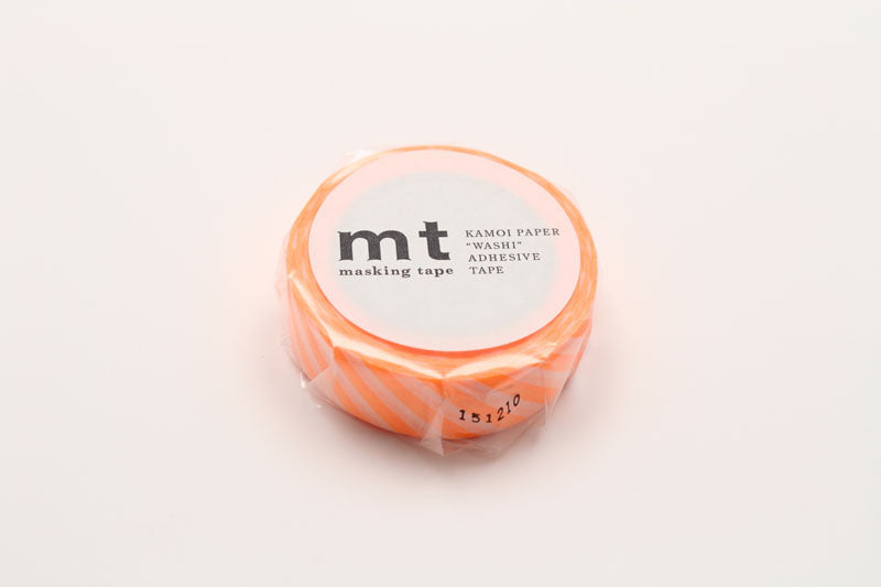 MT Washi Tape - Stripe Shocking Orange MT01D31 - Smidapaper Ikigai Shop
