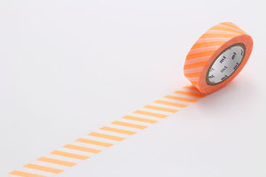 MT Washi Tape - Stripe Shocking Orange MT01D31 - Smidapaper Ikigai Shop