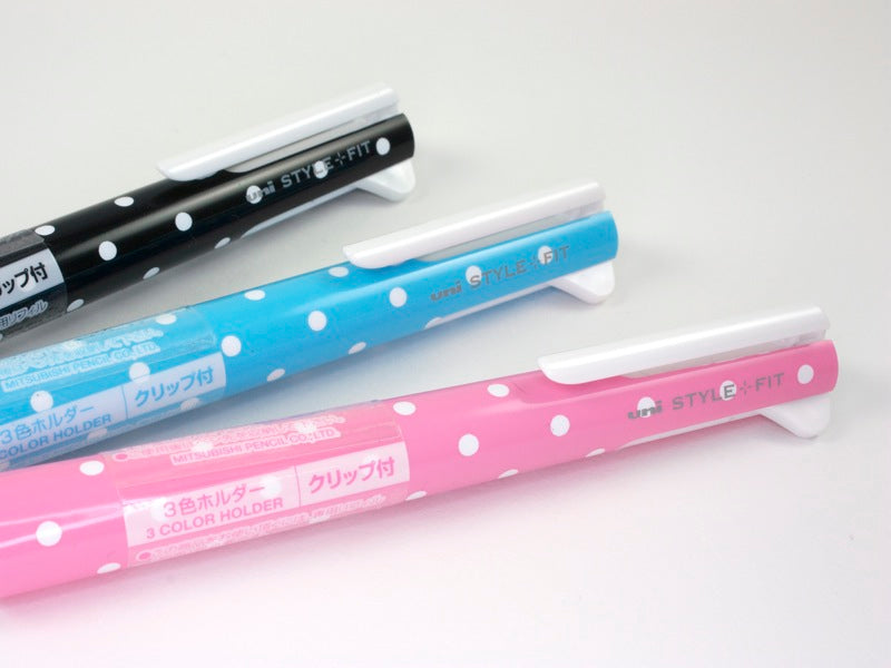 Uni Style Fit 3 Color Multi Pen Body - Polka Dot Series - Smidapaper Ikigai Shop