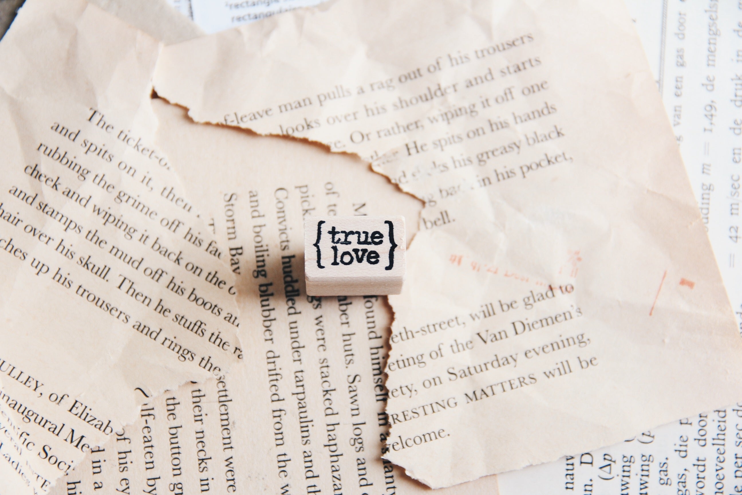 Catslife Press True Love Rubber Stamp - Smidapaper Ikigai Shop
