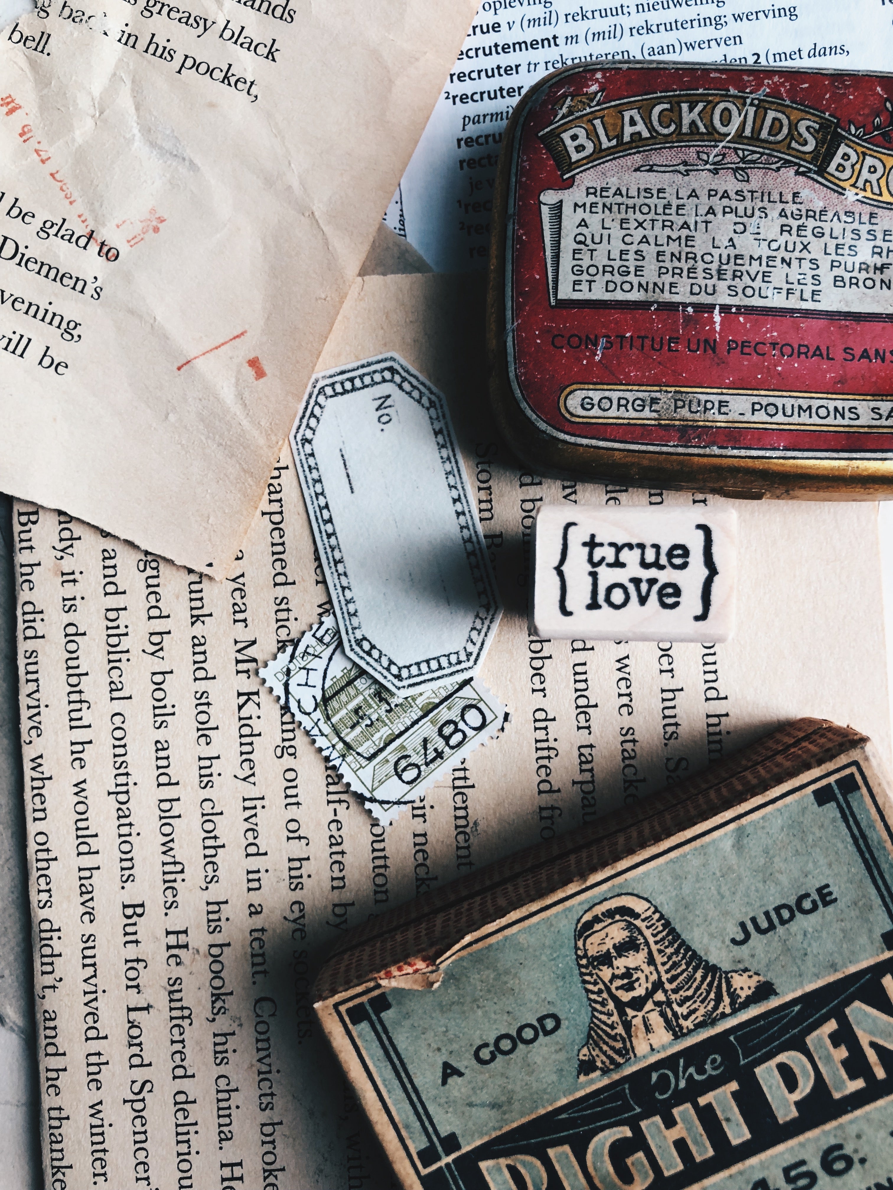 Catslife Press True Love Rubber Stamp - Smidapaper Ikigai Shop