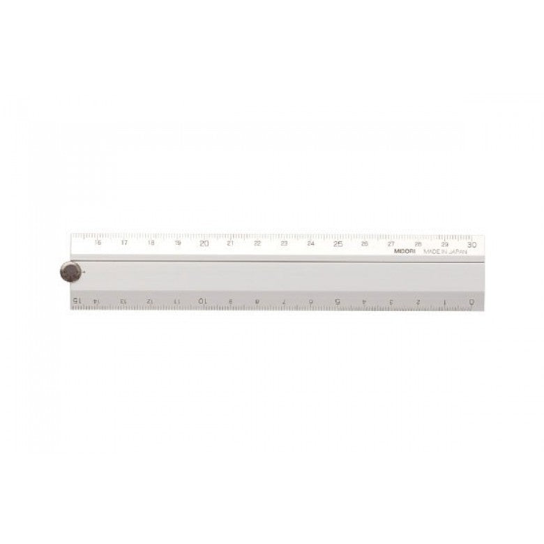 Midori Aluminium Multi-Ruler 30cm - Smidapaper Ikigai Shop