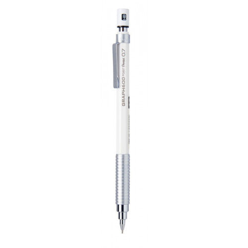 Pentel Draughting Pencil Graph600 - White 0.7mm - Smidapaper Ikigai Shop