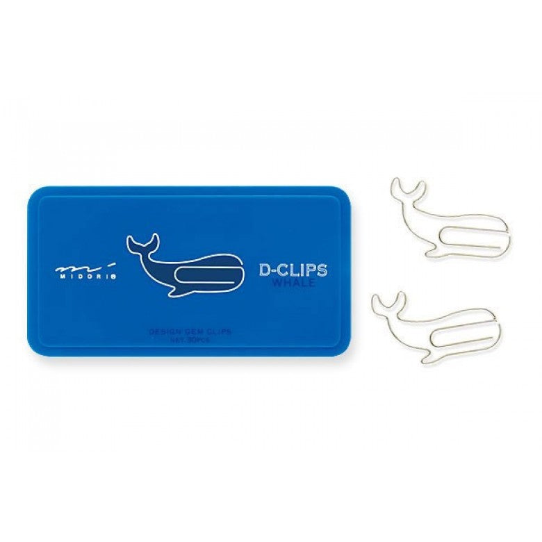 Midori D-Clips Box Whale - Smidapaper Ikigai Shop