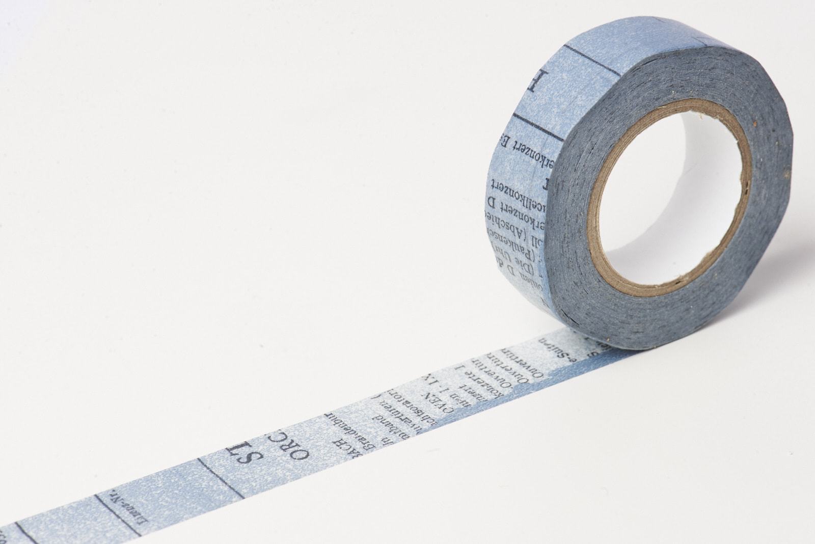 Classiky Washi Tape : Old Book Blue (15mm x 15m) - Smidapaper Ikigai Shop