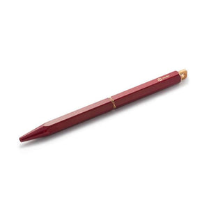 Ystudio Brassing Portable Ballpoint Pen - Red - Smidapaper Ikigai Shop
